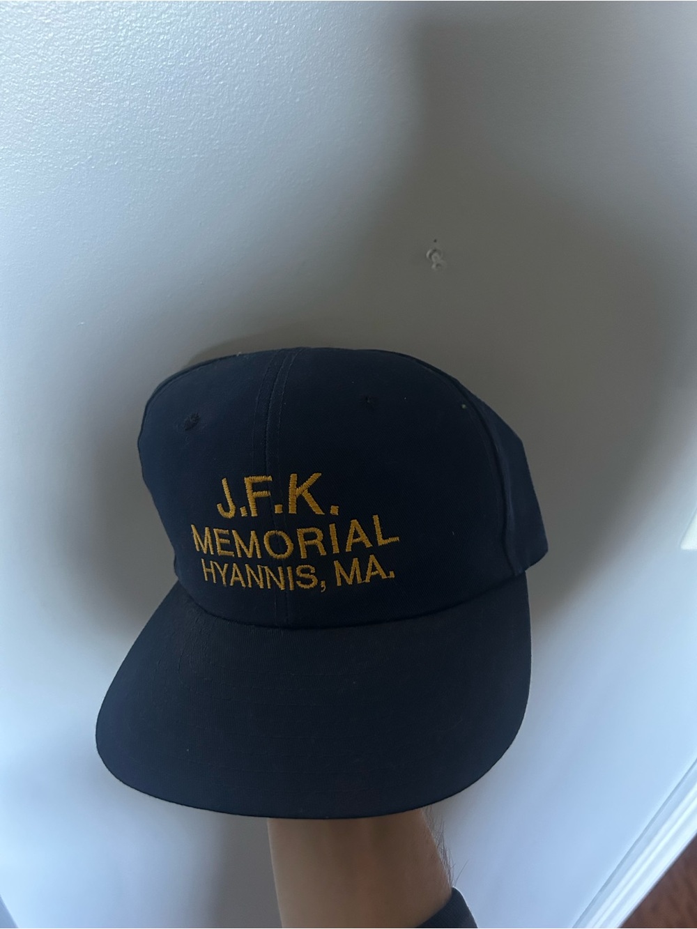 Vintage 90’s J.F.K. Memorial Hyannis MA Embroidered Baseball Cap - Navy